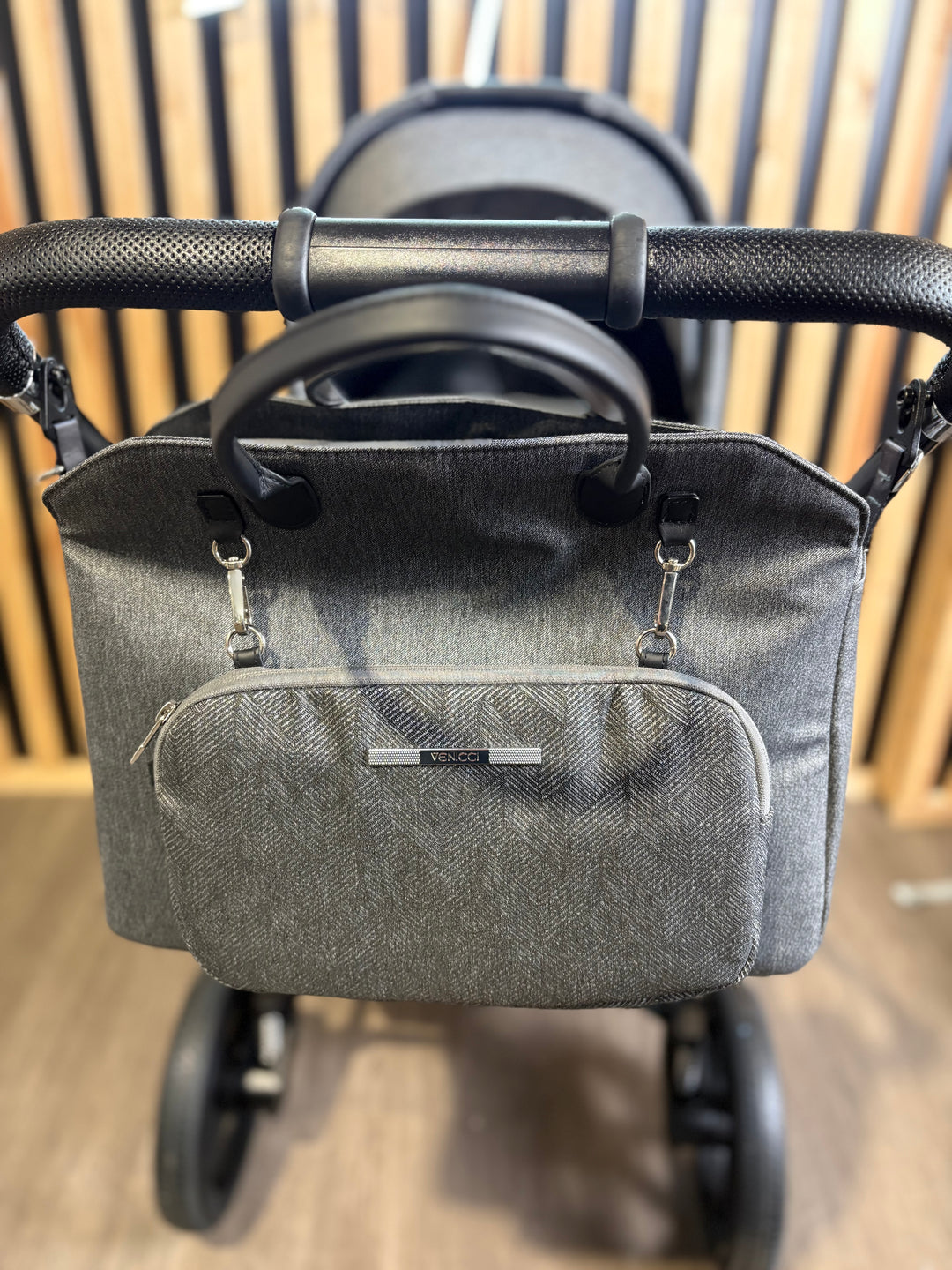 PRE LOVED Venicci Tinum Upline 2-in-1 Travel System - Slate Grey