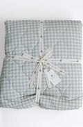 Ralphie Bear Quilted Playmat - Green Gingham