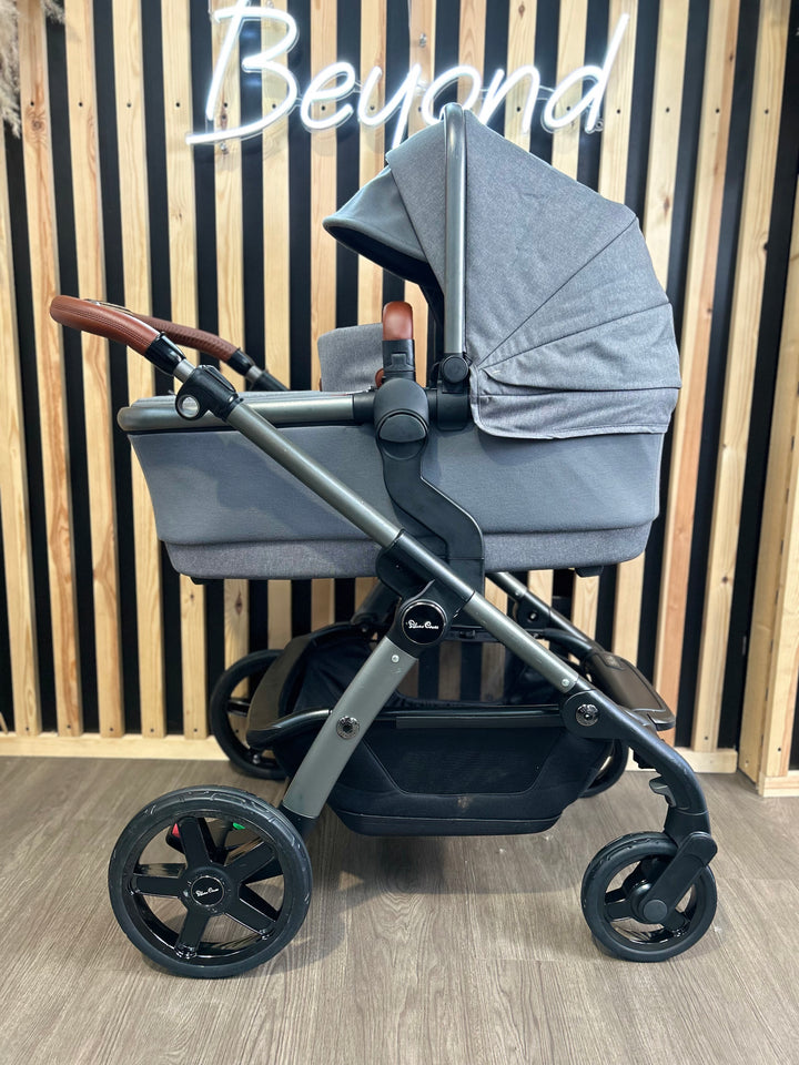 PRE LOVED Silver Cross Wave Pram + Pushchair - Zinc