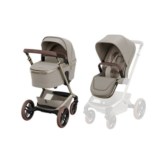 Maxi-Cosi Fame Pushchair & Carrycot - Sapphire Sand (2026 Model)