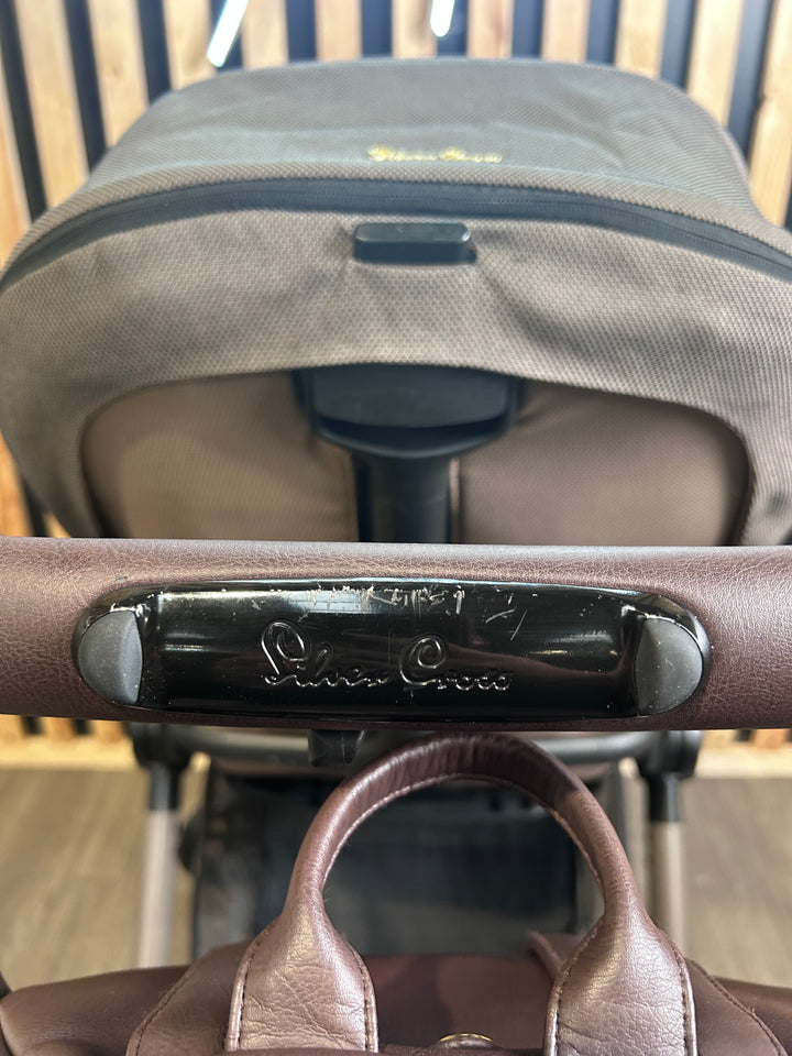PRE LOVED Silver Cross Reef Pushchair, Dream Car Seat + Accessories - Earth