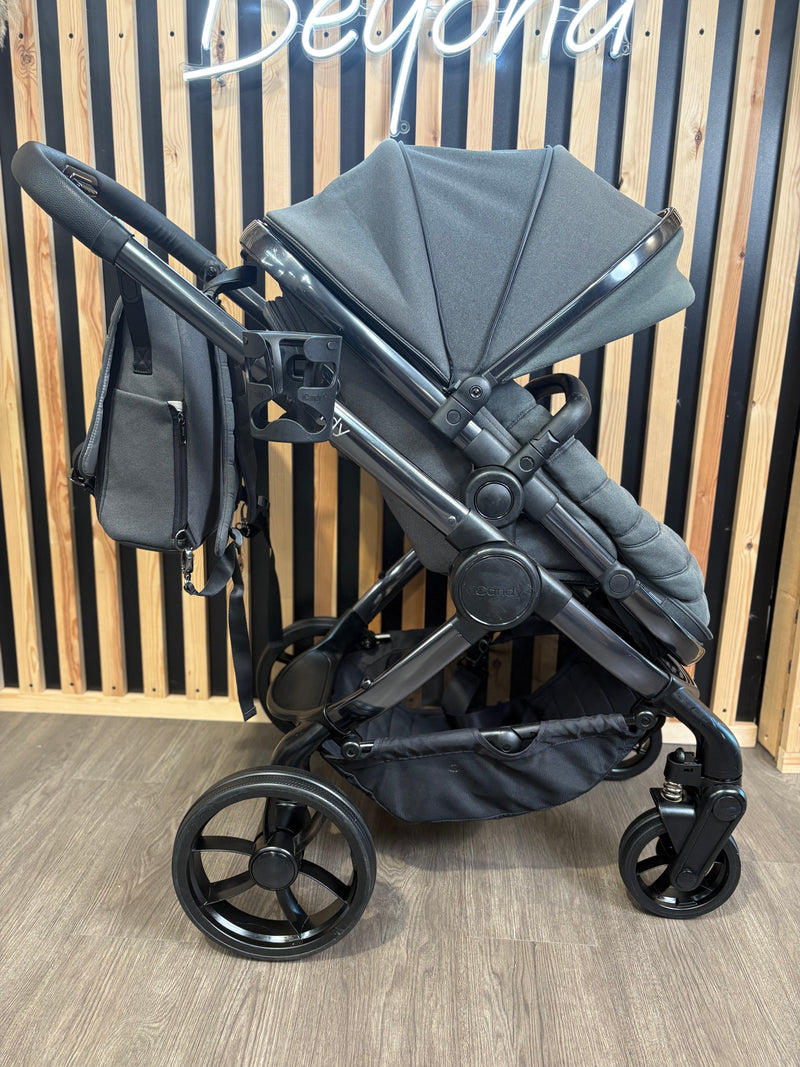 PRE LOVED iCandy Peach 7 Pram, Pushchair + Accessories - Phantom/Truffle