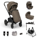 Nuna MIXX next, Arra Flex + Base Curv Travel System Bundle - Pistachio + FREE Carrycot Stand Worth £130!