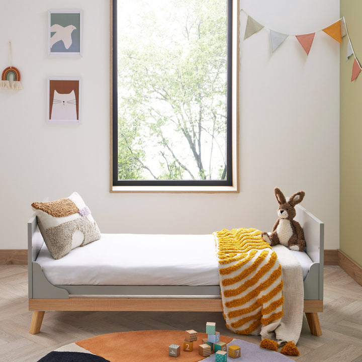 Babymore Mona Cot Bed – Grey