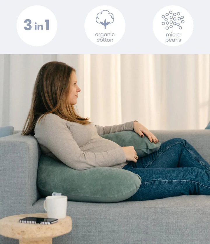Doomoo Buddy Pregnancy Pillow - Corduroy Green