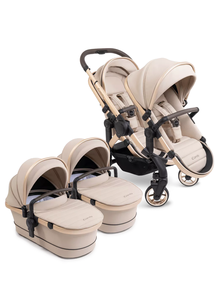 iCandy Peach 7 Twin Pushchair - Biscotti