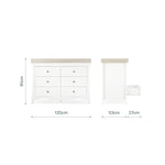 CuddleCo Clara Luxe 2 Piece Furniture Set - White & Ash