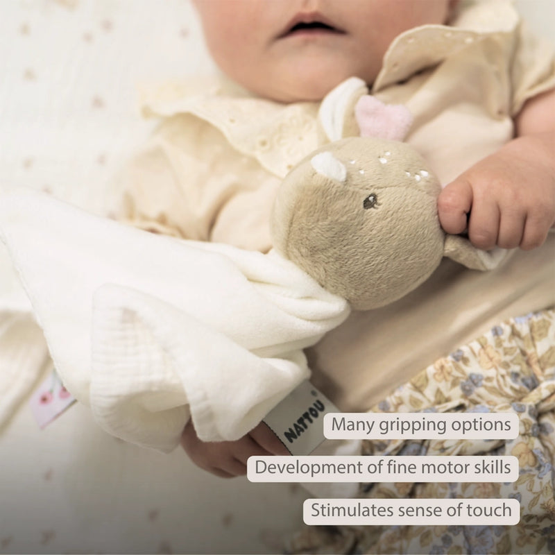 Nattou Fanfan Doudou Deer Off White Comforter
