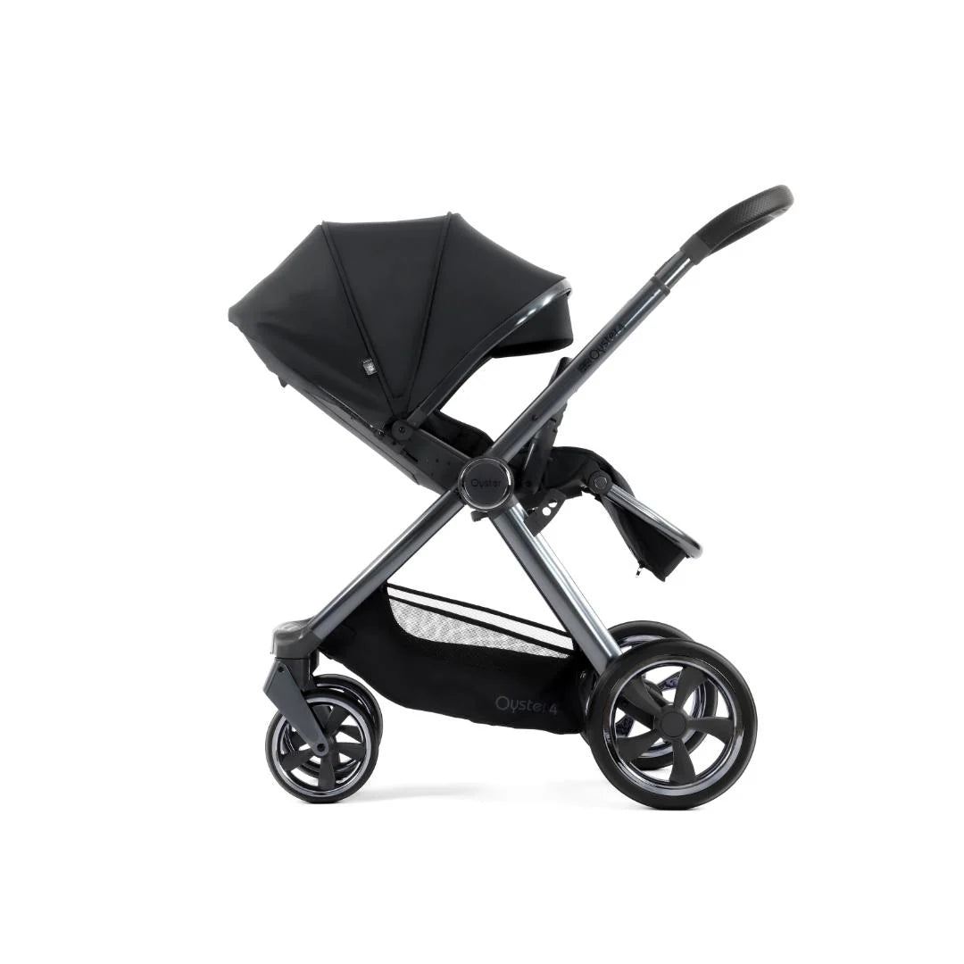 Oyster4 Luxury Travel System Bundle Inc Capsule 360 Car Seat - Carbonite