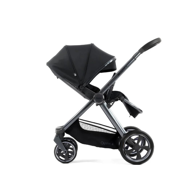 Oyster4 Luxury Travel System Bundle Inc Capsule 360 Car Seat - Carbonite