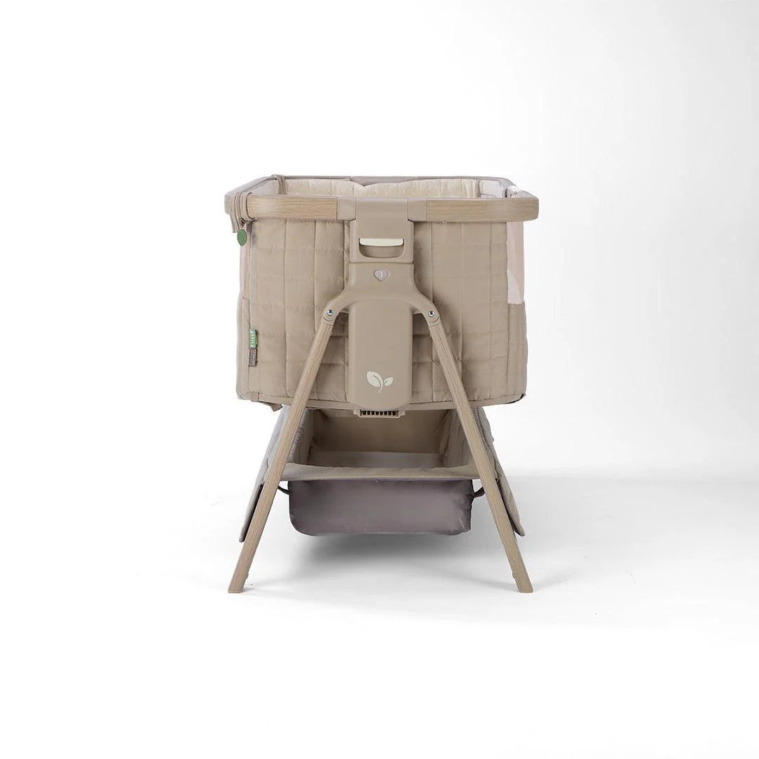 Tutti Bambini Cozee Sense Bedside Crib - Soft Walnut/Cocoa