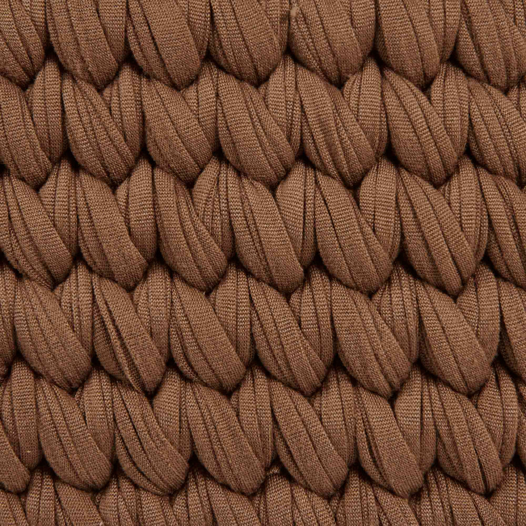 Ickle Bubba Nova Crochet Moses Basket + Pine Stand - Mocha