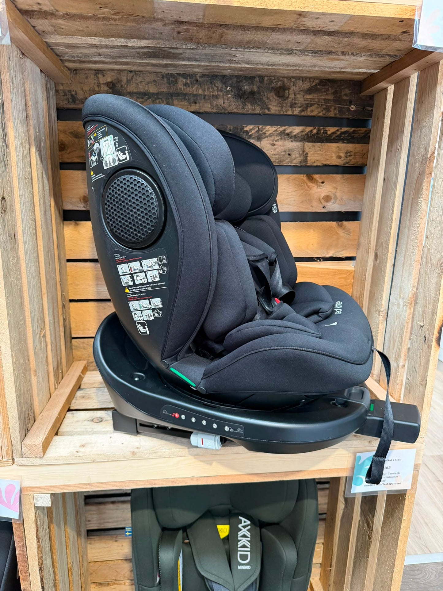 EX DISPLAY Redkite Hoop 360° Every Stage Car Seat - Black