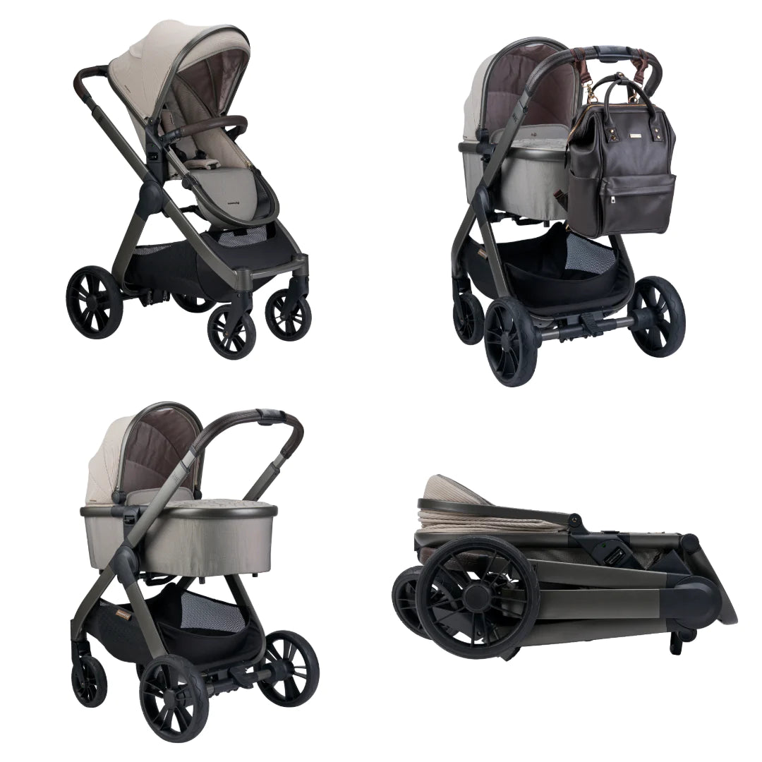 Bababing Raffi Plus Travel System + Isofix - Almond