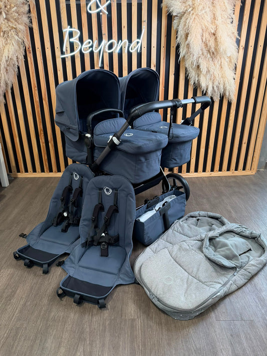 PRE LOVED Bugaboo Donkey5 Twin Bundle - Stormy Blue