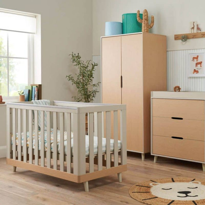 Tutti Bambini Hygge Mini 3 Piece Room Set – Light Oak/White Sand