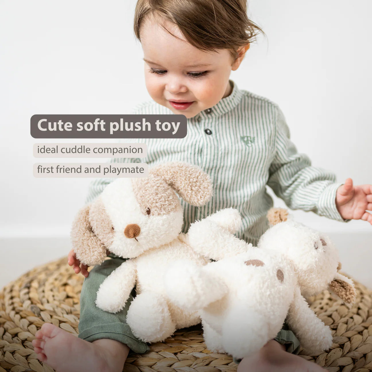 Nattou Mini Cuddly Teddy - Baby Dog