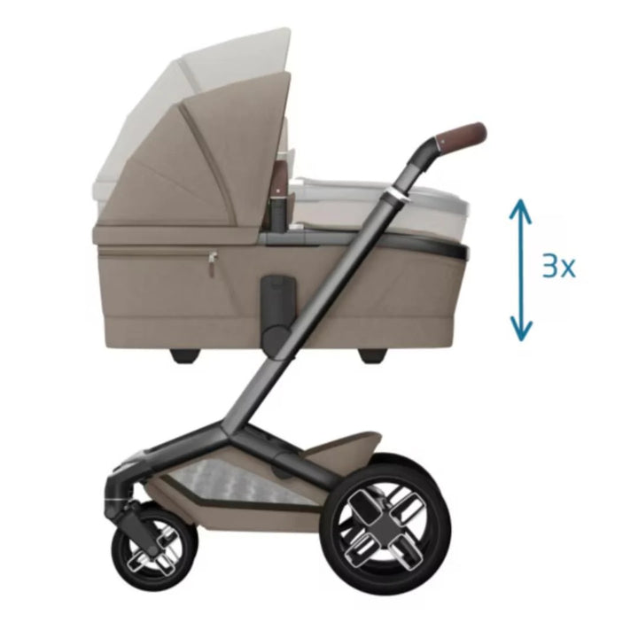 Maxi-Cosi Fame Travel System- Twillic Truffle | Black