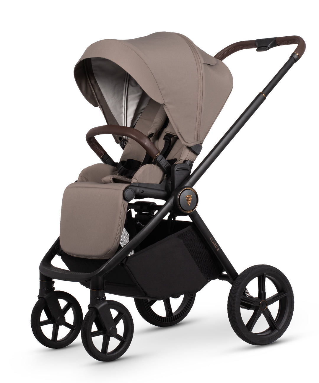 Venicci Claro2 Pram & Pushchair 8 Piece Bundle - Almond