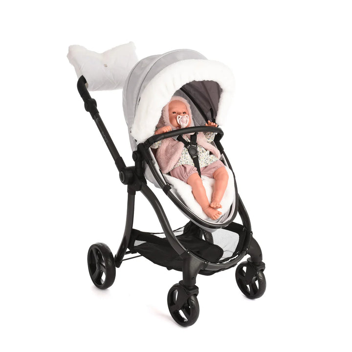 egg Dolls Pram by Roma - Houndstooth Silver (2025)