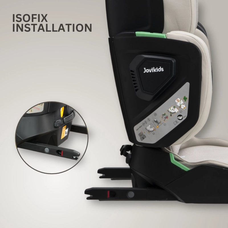 JoviKids Rober+ i-Size Group Booster Car Seat – Milkstone