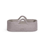Ickle Bubba Nova Crochet Moses Basket + White Stand - Tawny