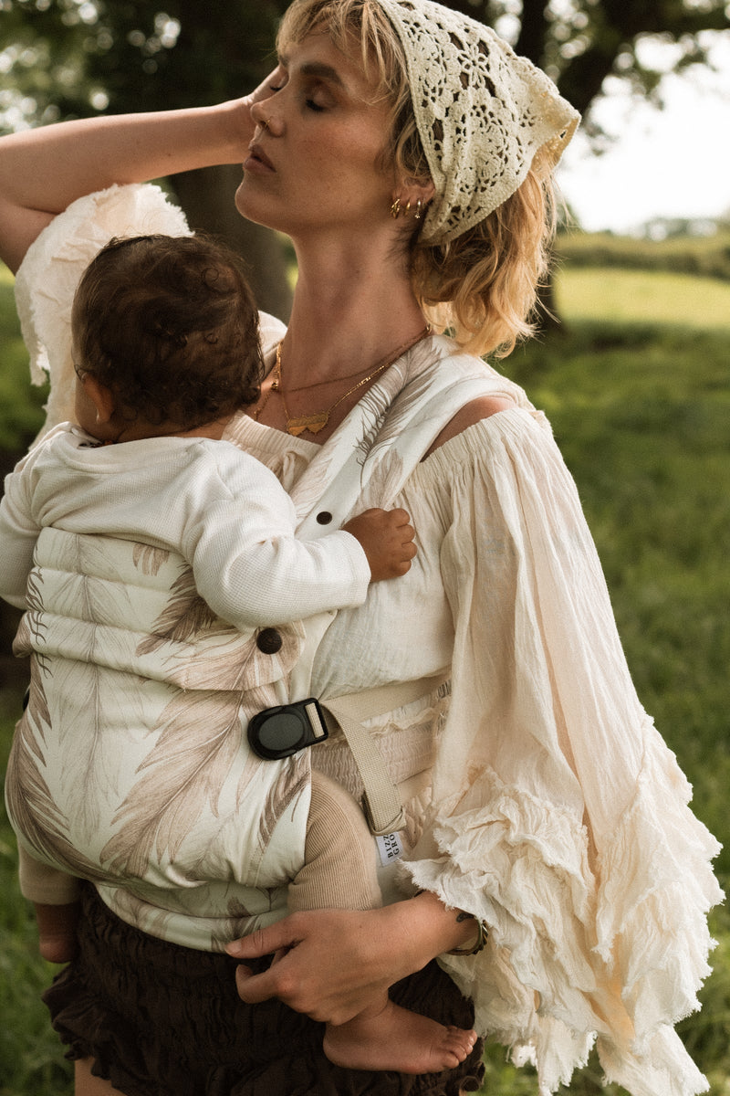 Bizzi Growin Nomad Pure Organic Baby Carrier - Feather Haze