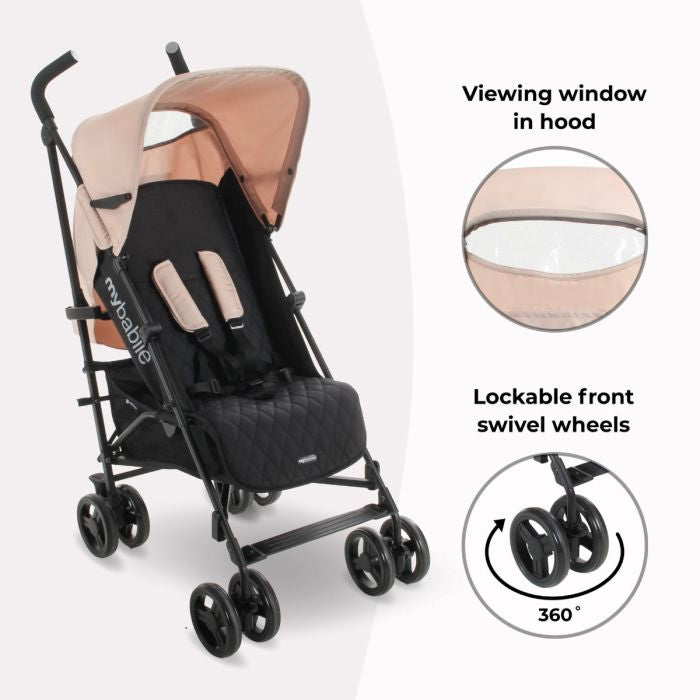 My Babiie MB01 Lightweight Stroller - Blush Pink
