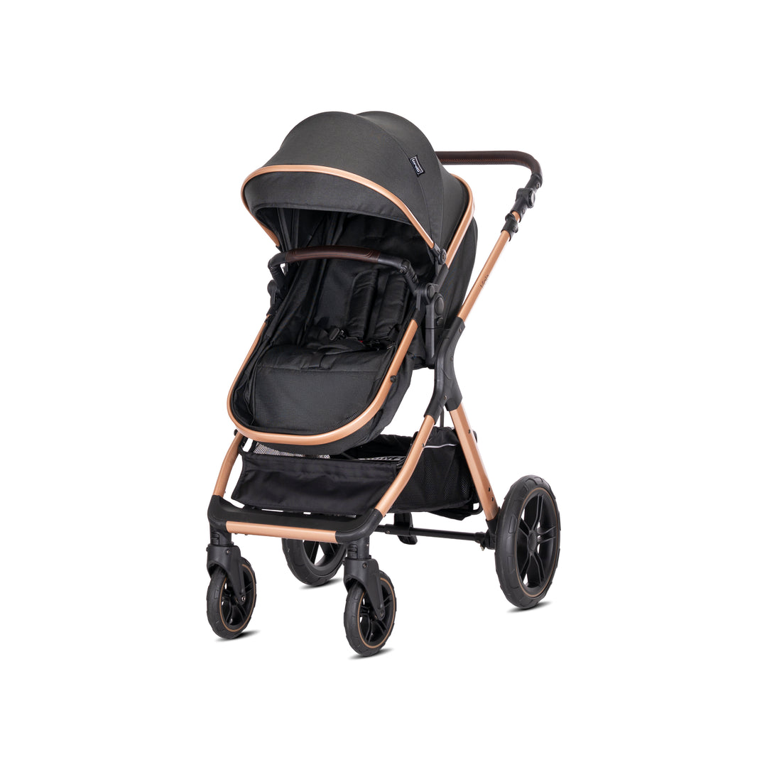 Lorelli Viola 3in1 Travel System Inc Spirit Car Seat - Black (2025)