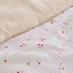 CuddleCo Cot Bed Quilt - Ditsy Cherry
