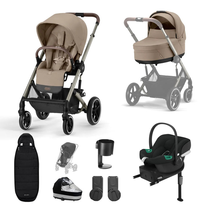 Cybex Balios S Lux Comfort Travel System- Almond Beige