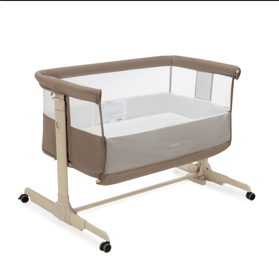 Babymore Neera Bedside Crib – Mocha