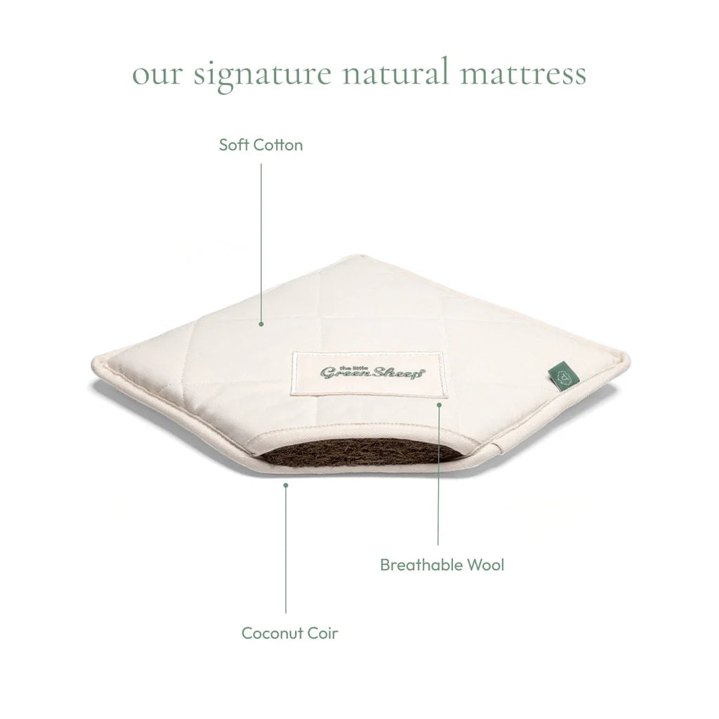 The Little Green Sheep Natural Crib Mattress to fit Tutti Cozee Crib
