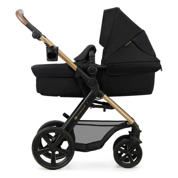 Kinderkraft Moov 2 3in1 Travel System With Mink Pro Car Seat - Pure Black