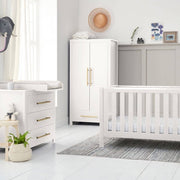 Tutti Bambini Tivoli 3 Piece Nursery Room Set – White