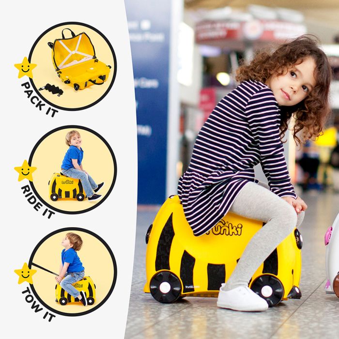 Trunki Ride On Suitcase - Bernard The Bee