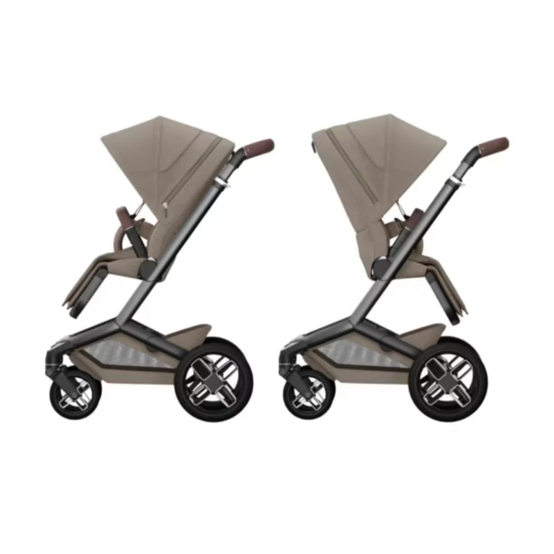 Maxi-Cosi Fame Travel System- Twillic Truffle | Black