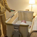 Tutti Bambini Cozee Sense Bedside Crib - Toasted Oak/Sand