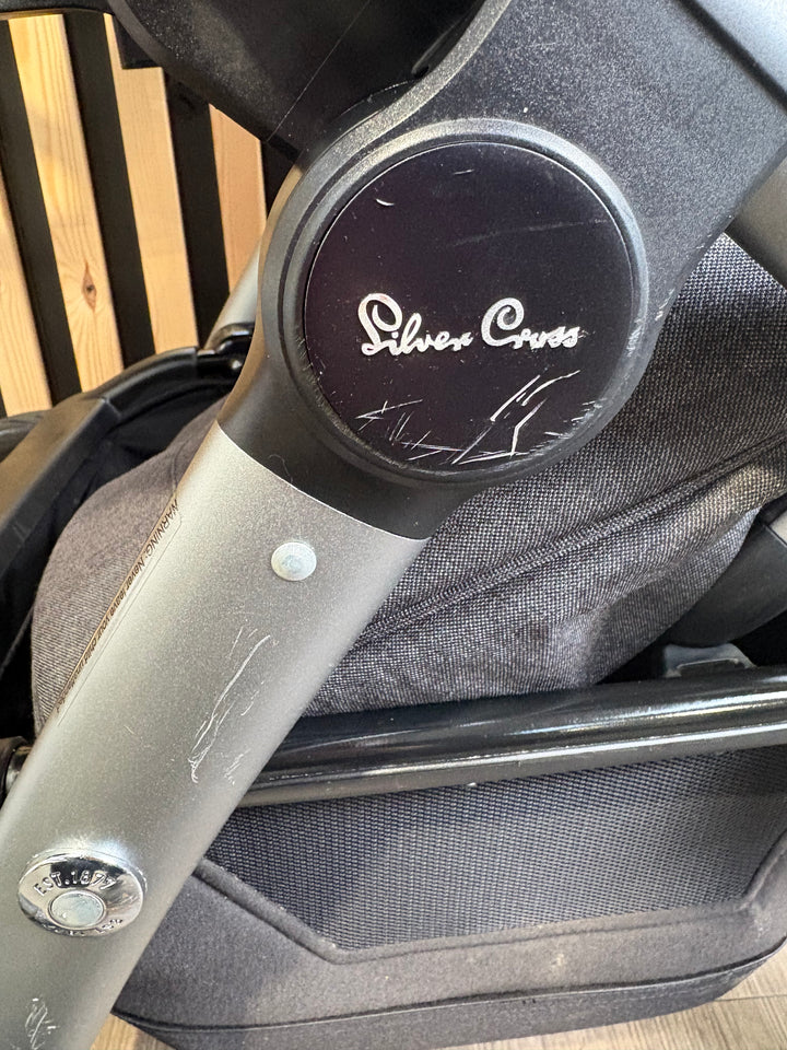 PRE LOVED Silver Cross Wave Double Travel System - Charcoal