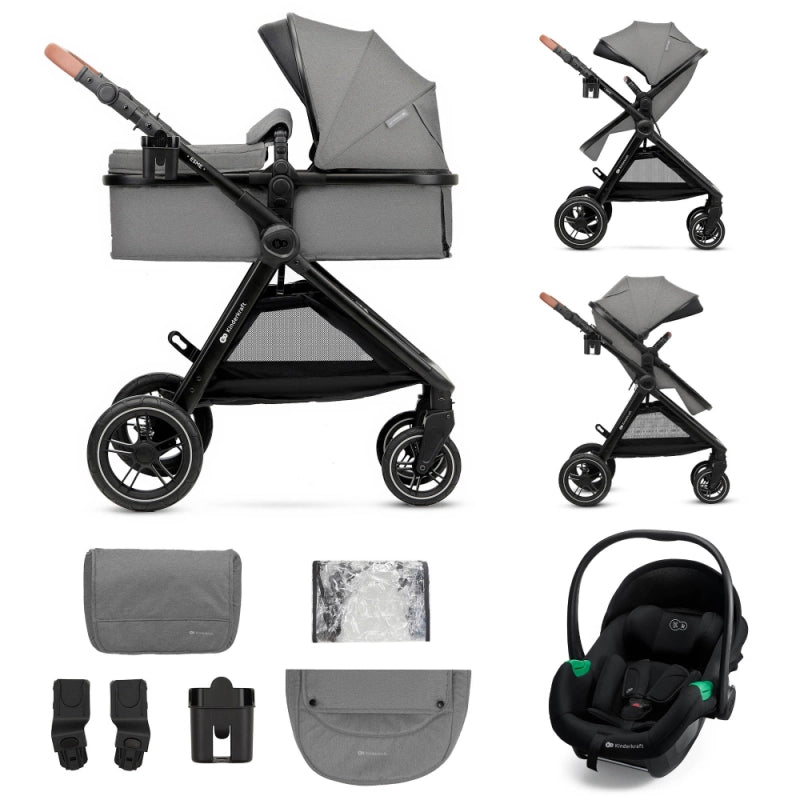 Kinderkraft Esme Luxury Newborn Travel System & Home Bundle - Grey