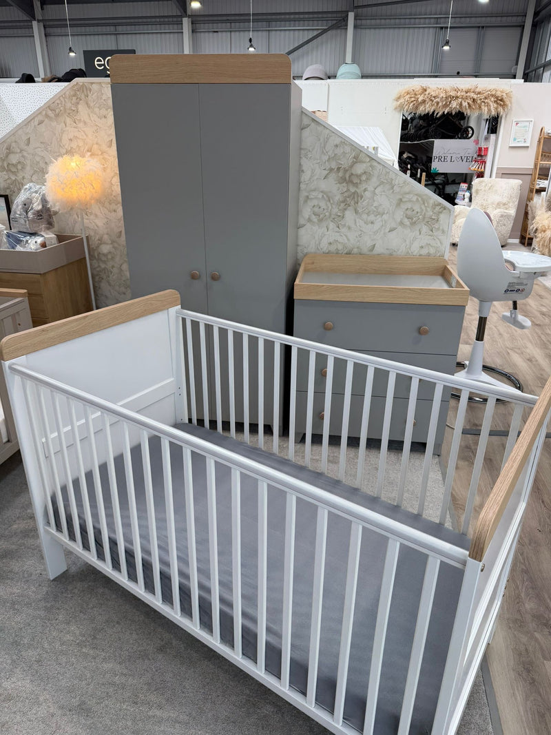 EX DISPLAY Little Acorns 3 Piece Furniture Set Grey/White (COLLECTION OR LOCAL DELIVERY ONLY)