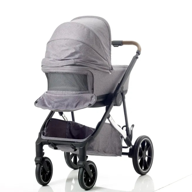 Mee-Go Uno+ Tandem Pushchair - Pearl Grey