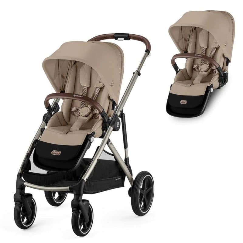 Cybex Gazelle S Twin Pushchair – Almond Beige