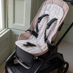 Avery Row Pram Liner - Anemone/Pink Check