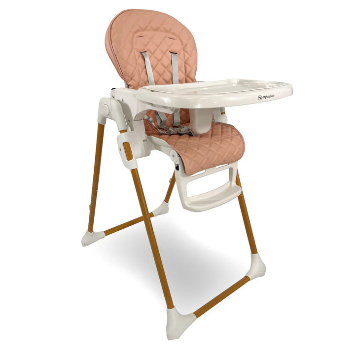 My Babiie MBHC11 Deluxe Highchair - Quilted Pink