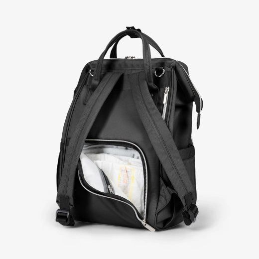 Kikkaboo Siena Mama Changing Backpack - Black/Silver