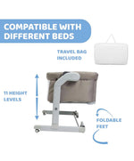 Chicco Next2Me Magic Evo Bedside Crib - Desert Taupe