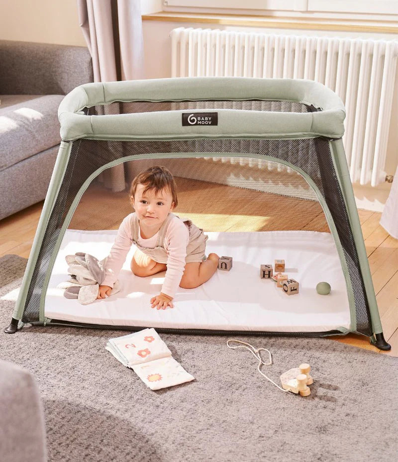 Babymoov 3in1 Moov & Comfy Travel Cot - Sage