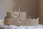Ralphie Bear Scallop Edge Baby Changing Basket