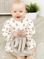 Cheeky Chompers Comfortchew Baby Comforter With Teether - Stone